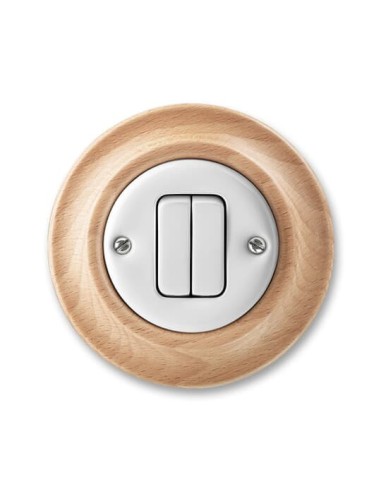 3559K-C05345 50^WYŁĄCZNIK ŚWIECZNIKOWY BEZŚRUBOWE PODŁĄCZANIE PRZEWODÓW BEZŚRUBOWE PODŁĄCZANIE PRZEWODÓW-DECENTO-BIAŁY BUK NATUR