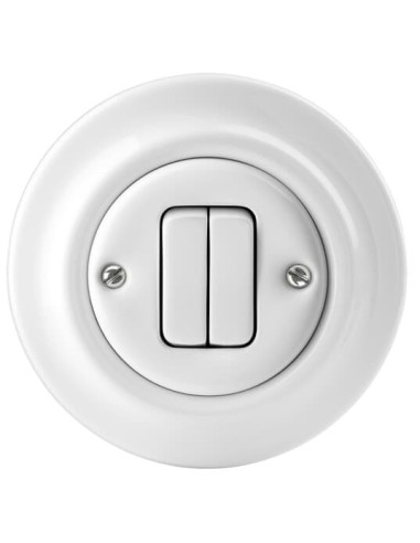 3559K-C52345^WYŁĄCZNIK DWUBIEGUNOWY -DECENTO-CZARNA PORCELANA