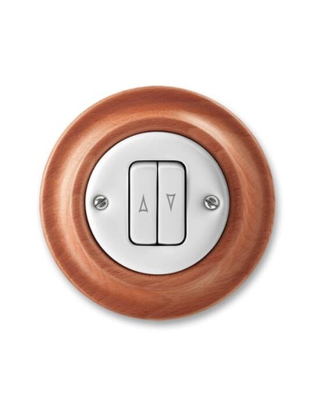 3559K-C88345 52^PRZYCISK ZWIERNY ŻALUZJOWY BEZŚRUBOWE PODŁĄCZANIE PRZEWODÓW BEZŚRUBOWE PODŁĄCZANIE PRZEWODÓW-DECENTO-BIAŁY CZERE