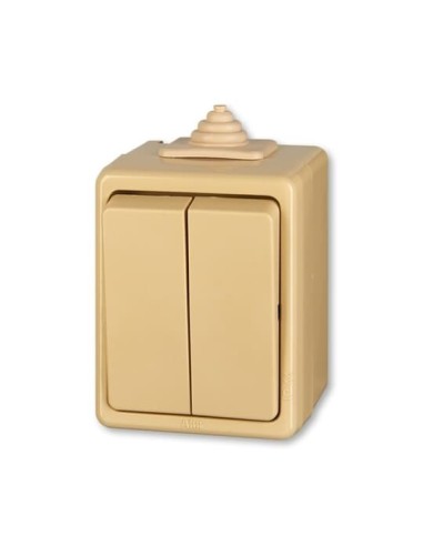 3553-05929 D^WYŁĄCZNIK ŚWIECZNIKOWY IP44 -CLASSIC-BEŻOWY