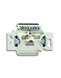 0221-507^GNIAZDO PRZYŁĄCZENIOWE UAE RJ45 KAT. 6E NIEEKRANOWANE Z POKRYWĄ KĄTOWĄ POJEDYNCZE ZŁĄCZE 8-PINOWE 8 (8)