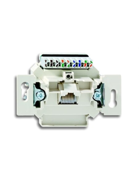 0221-507^GNIAZDO PRZYŁĄCZENIOWE UAE RJ45 KAT. 6E NIEEKRANOWANE Z POKRYWĄ KĄTOWĄ POJEDYNCZE ZŁĄCZE 8-PINOWE 8 (8)