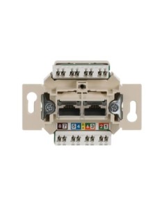 0221 12-507^GNIAZDO PRZYŁĄCZENIOWE UAE RJ45 KAT. 6E NIEEKRANOWANE Z POKRYWĄ KĄTOWĄ 2 NIEZALEŻNE ZŁĄCZA 8-PINOWE 8 8 (8 8)