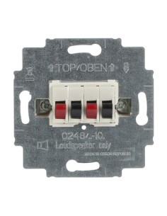 0248 02-101^GNIAZDO GŁOŚNIKOWE STEREO KREMOWY