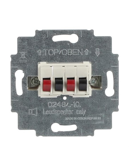 0248 02-101^GNIAZDO GŁOŚNIKOWE STEREO KREMOWY