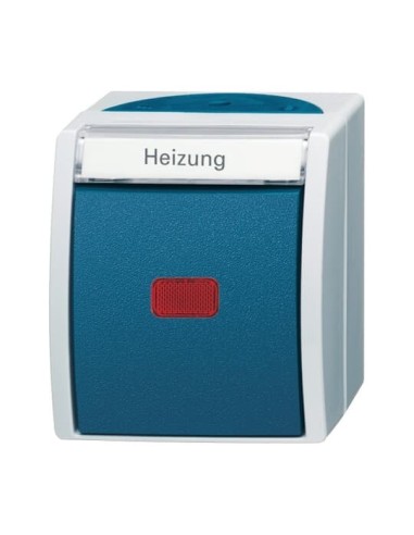 2601 2 SKWNH-53^WYŁĄCZNIK Z PODŚWIETLENIEM KONTROLNYM WYŁĄCZNIK AWARYJNY OGRZEWANIA 2-BIEGUNOWY Z CZERWONYM OKIENKIEM. Z LAMPKĄ