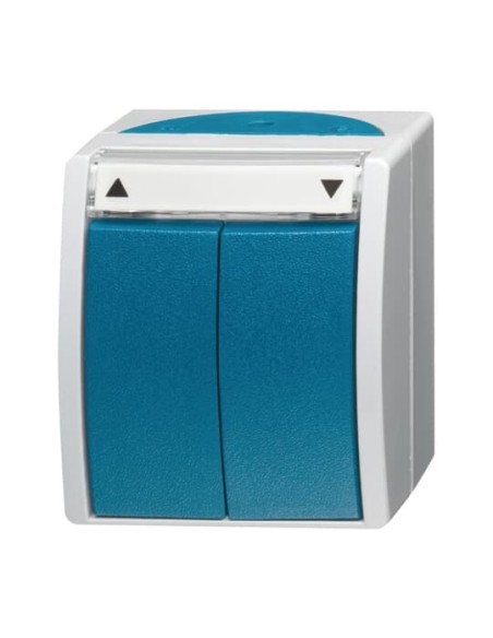 2601 4 W-53^WYŁĄCZNIK ŻALUZJOWY 1-BIEGUNOWY Z BLOKADĄ NAWROTU. Z POLEM OPISOWYM. STOPIEŃ OCHRONY: IP44 -OCEAN-SZARY ZIELONO-NIE