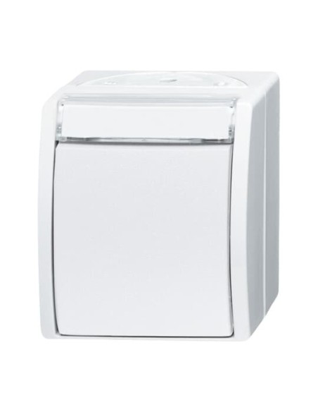 2601 6 WN-54^WYŁĄCZNIK KOŁYSKOWY SCHODOWY Z POLEM OPISOWYM. STOPIEŃ OCHRONY: IP44 -OCEAN-BIAŁY ALPEJSKI