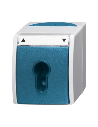 2712 SLW-53^WYŁĄCZNIK PRZYCISK ŻALUZJOWY WYŁĄCZNIK SCHODOWY 2-BIEGUNOWY STOPIEŃ OCHRONY: IP44 -OCEAN-SZARY ZIELONO-NIEBIESKI