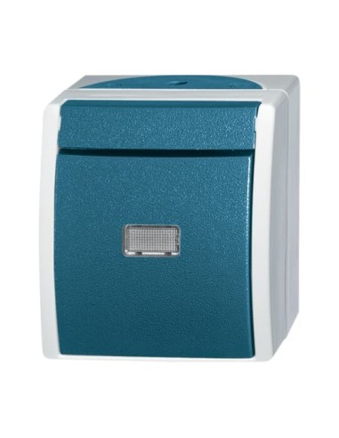 2621 W-53-206^PRZYCISK KOŁYSKOWY WYŁĄCZNIK SCHODOWY Z NEUTRALNYM (PRZEZROCZYSTYM) OKIENKIEM. 1-BIEGUNOWY Z ZACISKIEM N. STOPIE