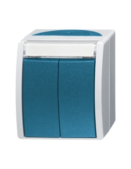 2621 WN-53-205-101^WŁĄCZNIK ŚWIECZNIKOWY PODWÓJNY PRZYCISK 2-STYKOWY 1-BIEGUNOWY Z DWOMA OSOBNYMI TORAMI PRĄDOWYMI BEZ ZACISKU