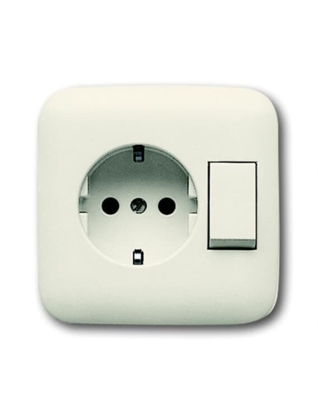 4310 6 EUJ-212-500^GNIAZDO SCHUKO Z WYŁĄCZNIKIEM -BUSCH-DURO-KOŚĆ SŁONIOWA