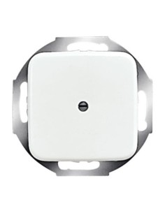 2527-214^POKRYWA Z PIERŚCIENIEM NOŚNYM DO WYPROWADZENIA PRZEWODÓW. -REFLEX-BIAŁY ALPEJSKI