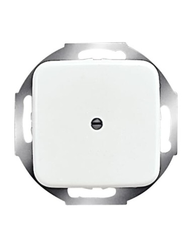 2527-214^POKRYWA Z PIERŚCIENIEM NOŚNYM DO WYPROWADZENIA PRZEWODÓW. -REFLEX-BIAŁY ALPEJSKI