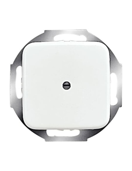 2527-214^POKRYWA Z PIERŚCIENIEM NOŚNYM DO WYPROWADZENIA PRZEWODÓW. -REFLEX-BIAŁY ALPEJSKI