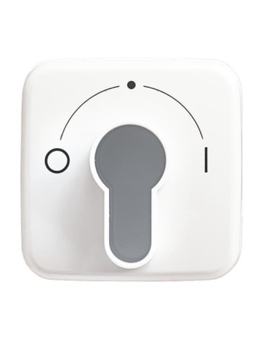 2557 SLPZ-214-101^POKRYWA Z NADRUKIEM. DO WYŁĄCZNIKA NA KLUCZ. -REFLEX-BIAŁY ALPEJSKI