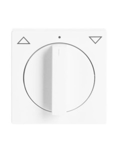 1740-84^POKRYWA Z POKRĘTŁEM I NADRUKIEM DO WYŁĄCZNIKA PRZYCISKU ŻALUZJOWEGO. -CARATSOLOAXCENTFUTURE-BIAŁY STUDYJNY