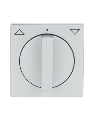 1740-83^POKRYWA Z POKRĘTŁEM I NADRUKIEM DO WYŁĄCZNIKA PRZYCISKU ŻALUZJOWEGO. -FUTURE-ALUMINIOWO SREBRNY