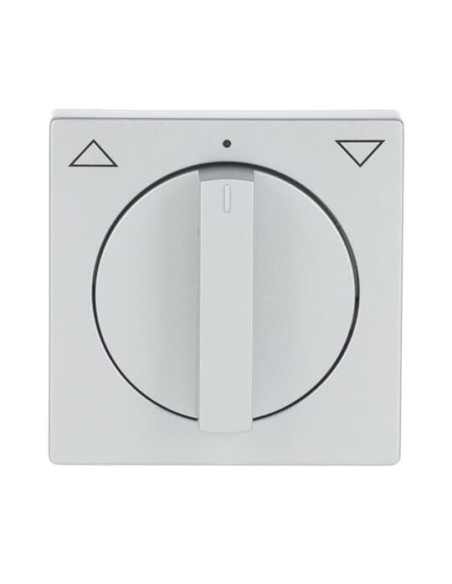 1740-83^POKRYWA Z POKRĘTŁEM I NADRUKIEM DO WYŁĄCZNIKA PRZYCISKU ŻALUZJOWEGO. -FUTURE-ALUMINIOWO SREBRNY