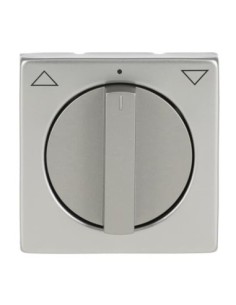 1740-866^POKRYWA Z POKRĘTŁEM I NADRUKIEM DO WYŁĄCZNIKA PRZYCISKU ŻALUZJOWEGO. -PURE-STAL SZLACHETNA