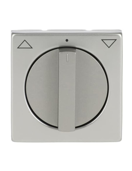 1740-866^POKRYWA Z POKRĘTŁEM I NADRUKIEM DO WYŁĄCZNIKA PRZYCISKU ŻALUZJOWEGO. -PURE-STAL SZLACHETNA