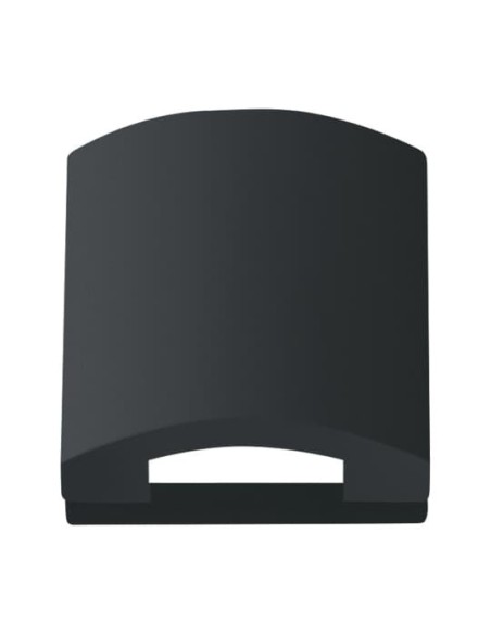 1746-885^POKRYWAYWA Z KLAPKĄ DO OSPRZĘTU TELEINFORMATYCZNEGO. Z POKRYWAYWĄ 50 X 50 MM -FUTURE-CZARNY MATOWY