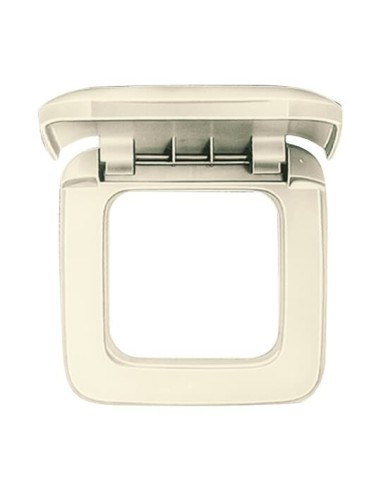 2518-212^RAMKA 1-KROTNA Z KLAPKĄ -BUSCH-DURO-KOŚĆ SŁONIOWA