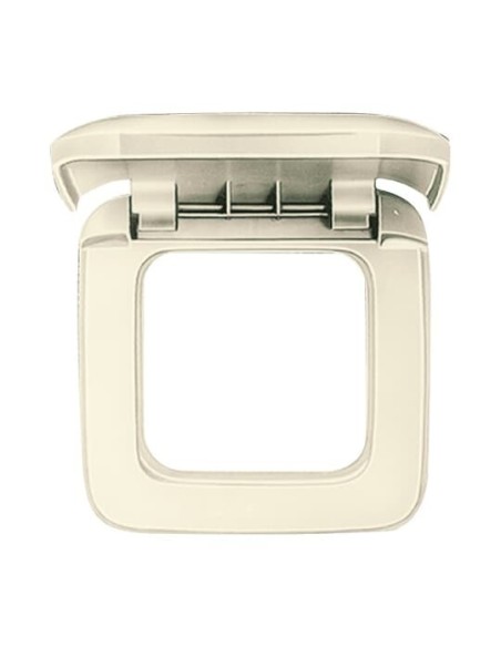 2518-212^RAMKA 1-KROTNA Z KLAPKĄ -BUSCH-DURO-KOŚĆ SŁONIOWA