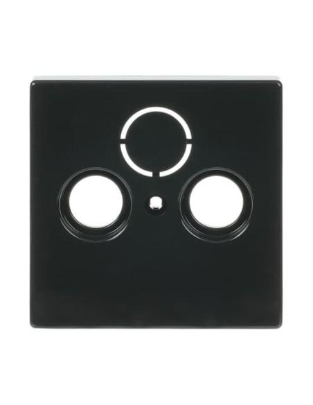 1743-81^POKRYWA DO GNIAZD ANTENOWYCH Z 2 PRZYŁĄCZAMI. RTV SAT. -CARATFUTURE-ANTRACYT