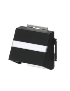 1758-885^POKRYWA Z PIERŚCIENIEM NOŚNYM DO ZŁĄCZ TELEINFORMATYCZNYCH. -FUTURE-CZARNY MATOWY