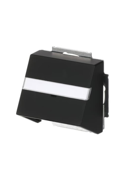 1758-885^POKRYWA Z PIERŚCIENIEM NOŚNYM DO ZŁĄCZ TELEINFORMATYCZNYCH. -FUTURE-CZARNY MATOWY