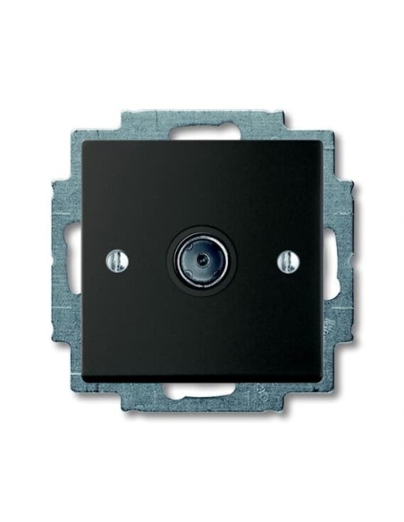 1743-01-95-507^GNIAZDO TELEWIZYJNE DO PRZEWODU KONCENTRYCZNEGO TV LUB FM  Basic55 czarny château