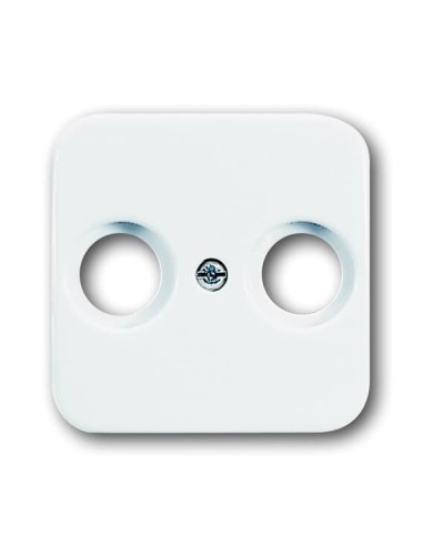 2531-214-500^POKRYWA DO GNIAZD ANTENOWYCH. Z 2 PRZYŁĄCZAMI -REFLEX-BIAŁY ALPEJSKI