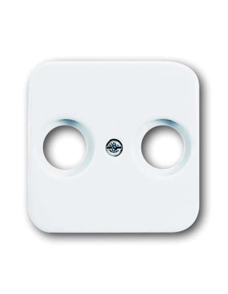 2531-214-500^POKRYWA DO GNIAZD ANTENOWYCH. Z 2 PRZYŁĄCZAMI -REFLEX-BIAŁY ALPEJSKI