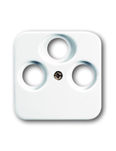 1743-03-214-500^POKRYWA DO GNIAZD ANTENOWYCH Z 3 PRZYŁĄCZAMI. RTV SAT. -REFLEX-BIAŁY ALPEJSKI