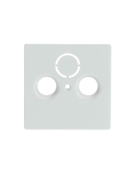 1743-84-500^POKRYWA DO GNIAZD ANTENOWYCH Z 2 PRZYŁĄCZAMI. RTV SAT. -CARATSOLOAXCENTFUTURE-BIAŁY STUDYJNY