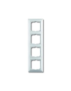 2514-94-507^RAMKA 4-KROTNA Z PIERŚCIENIEM DEKORACYJNYM PIONOWYPOZIOMY Basic55 biały alpejski