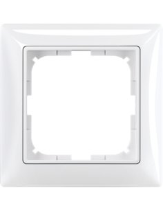 2511-92-507^RAMKA 1-KROTNA Z PIERŚCIENIEM DEKORACYJNYM  Basic55 kremowy