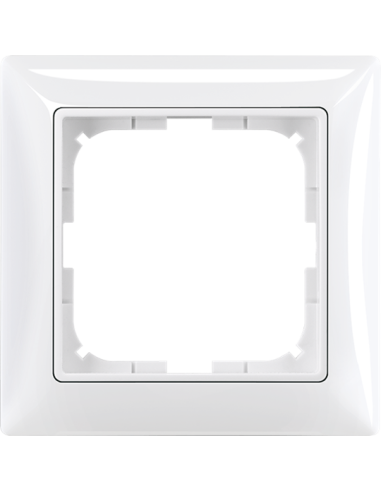 2511-92-507^RAMKA 1-KROTNA Z PIERŚCIENIEM DEKORACYJNYM  Basic55 kremowy