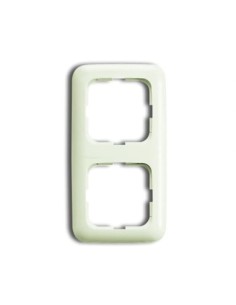 2512-212-500^RAMKA 2-KROTNA PIONOWYPOZIOMY-BUSCH-DURO-KOŚĆ SŁONIOWA