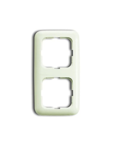 2512-212-500^RAMKA 2-KROTNA PIONOWYPOZIOMY-BUSCH-DURO-KOŚĆ SŁONIOWA