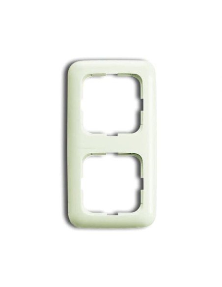 2512-212-500^RAMKA 2-KROTNA PIONOWYPOZIOMY-BUSCH-DURO-KOŚĆ SŁONIOWA