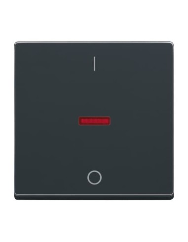 1788-81^KLAWISZ Z NADRUKIEM Z CZERWONYM OKIENKIEM DO WYŁĄCZNIKÓW: 2-BIEGUNOWEGO 3-BIEGUNOWEGO -CARATFUTURE-ANTRACYT