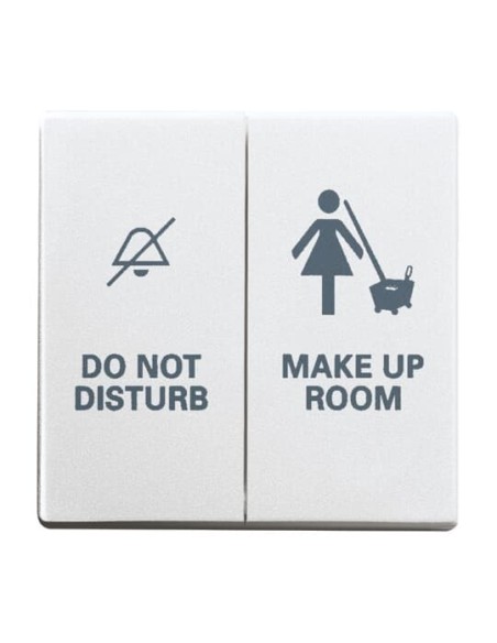 1785 11-83^KLAWISZ Z NADRUKIEM. DO NOT DISTURB MAKE UP ROOM -FUTURE-ALUMINIOWO SREBRNY