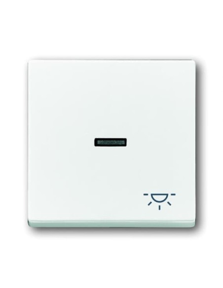 1789 LI-84-500^KLAWISZ Z SYMBOLEM „ŚWIATŁO” DO PRZYCISKU ZWIERNEGO -CARATSOLOAXCENTFUTURE-BIAŁY STUDYJNY