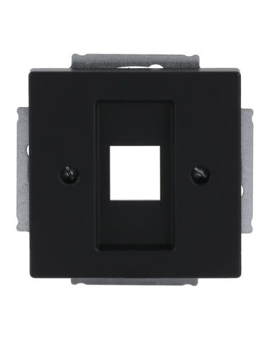 2561-885^Modyłowy nośnik RJ45 pojedynczy czarny mat