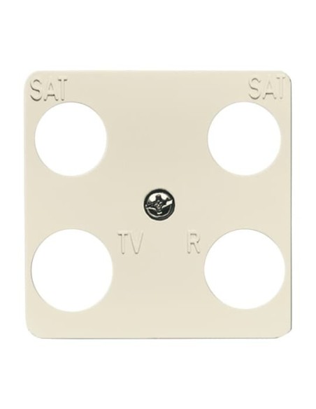 1743-04-212^POKRYWA 50 X 50 MM DO POCZWÓRNYCH GNIAZD ANTENOWYCH -BUSCH-DURO-KOŚĆ SŁONIOWA