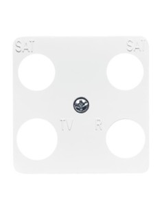 1743-04-214^POKRYWA 50 X 50 MM DO POCZWÓRNYCH GNIAZD ANTENOWYCH -REFLEX-BIAŁY ALPEJSKI