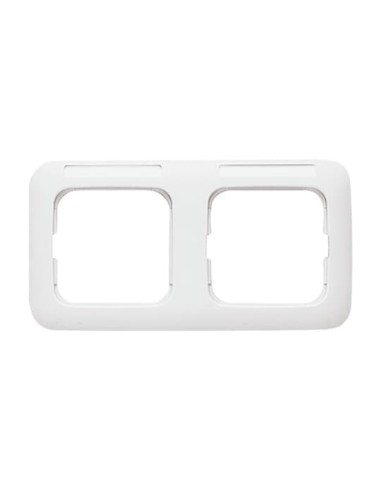 1732 NS-214^RAMKA 2-KROTNA Z OKIENKIEM I POLEM OPISOWYM POZIOMY-REFLEX-BIAŁY ALPEJSKI