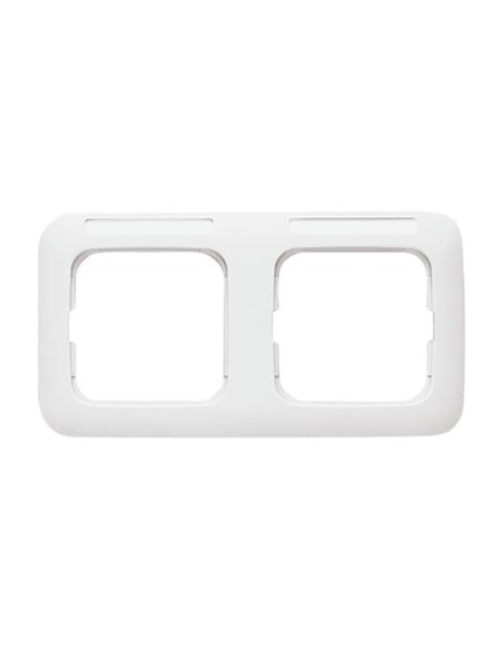 1732 NS-214^RAMKA 2-KROTNA Z OKIENKIEM I POLEM OPISOWYM POZIOMY-REFLEX-BIAŁY ALPEJSKI